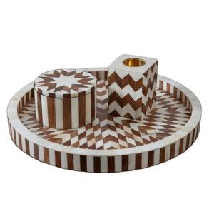 Plateau de service d'incrustation d'os, plateau de service d'incrustation d'os de combinaison de qualité supérieure et de bonne couleur pour l'exportation - Product Image 1