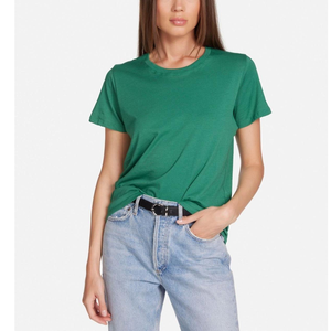 Camiseta de gran tamaño informal para mujer, peso pesado, 100% algodón, transpirable, bonito patrón 3D con bordado - Product Image 6