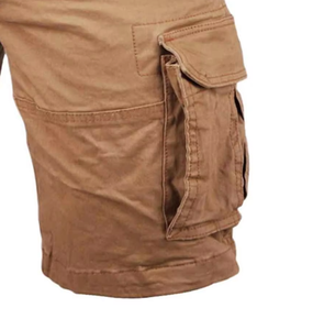 Pantalones cortos de estilo cargo de tendencia para hombres con cuatro bolsillos profundos servicio rápido ropa de fitness pantalones cortos para adultos - Product Image 5