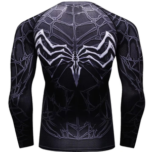 Vente en gros de t-shirts de compression à manches courtes pour hommes, MMA, BJJ, Jiu Jitsu, grappling, entraînement sportif, vêtements de fitness pour la salle de sport - Product Image 5