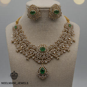 Ad Diamond Short <b>Necklace</b> Elegant and Luxurious Accessory - Product Image 1