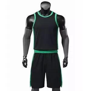 Nouvel ensemble d'uniformes de basket-ball unisexe pour adultes, entraînement, compétition, équipe, absorbant la transpiration, respirant, 100% polyester, poids du tissu 220g - Product Image 5