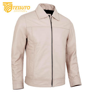 Meilleure qualité hommes rose veste en cuir nouvelle mode veste en cuir pour hommes respirant classique collège Style Tessuto vestes en cuir - Product Image 3
