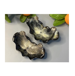 Bol de service de décoration en corne de luxe de forme ovale ustensiles de cuisine style table à manger décor maison et cuisine bol à salade et fruits 2024 - Product Image 3