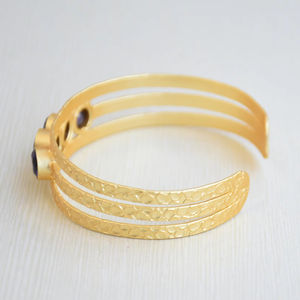 Minimalist Gold Plated <b>Adjustable</b> Brass <b>Bracelet</b> Handmade Women Fashion Jewelry Factory Price OEM ODM - Product Image 4