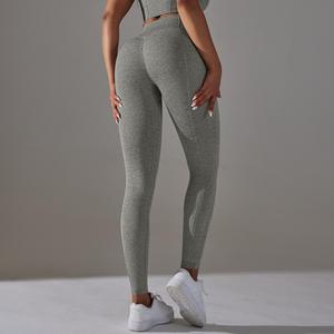 Logo personnalisé Leggings de yoga sans couture pour femmes Leggings de fitness Pantalons de cyclisme Push up Sports Scrunch Butt Leggings pour femmes - Product Image 3