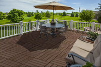 Großhandel Outdoor Deep 3D geprägte Holz Kunststoff Planke No Gaps WPC Compound Boden Außen WPC Composite Decking