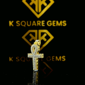 925 argent/or 10K/14K/ 18K VVS D glacé Moissanite diamant Hip Hop pendentif croix personnalisé pour hommes - Product Image 3