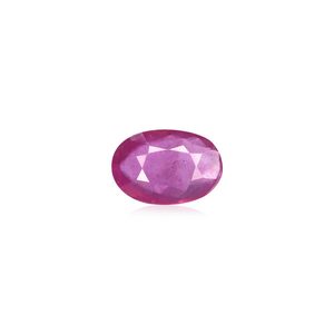 Saphir rose naturel en forme de cœur de 4,05 carats # Coupe ovale #   Créé en laboratoire #   Traitement thermique #   Taille personnalisable #   Usage décoratif - Product Image 1