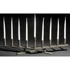 Traditional Design Brass Menorah Candle Holder Jewish Hanukkah <b>Lamp</b> Decorative Candle Stand Home - Product Image 4