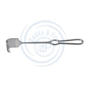 Daddy D Pro CE ได้รับการรับรองมาตรฐาน ISO 9 1/2นิ้วสแตนเลสสตีลเครื่องดึงเอกสารการผ่าตัด8ง่าม SHARP koerte retractor - Product Image 2