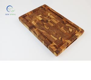 Planche de bois de teck de grain d'extrémité écologique de haute qualité pour la cuisine pour les meubles de poignée de main dans l'utilisation de cuisine - Product Image 4