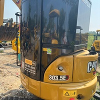 Mini-excavatrice sur chenilles Caterpillar CAT 303.5E d'occasion de 3,5 tonnes pour la construction et l'aménagement paysager