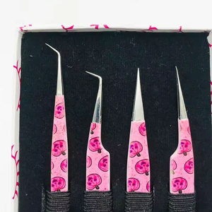 Y compris emballage pince à cils faux cils et outils pince à cils pointe extensions de cils pince à épiler accepter OEM - Product Image 6