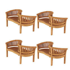 Banc personnalisé bon marché combinaison de meubles d'extérieur jardin cour restaurant patio salle à manger en bois banc de pique-nique et ensemble de chaises - Product Image 5