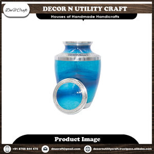 Handcrafted European Style Brass Cremation Urn Personalised Metal <b>Vase</b> for Human Pet Ashes Decorative <b>Memorial</b> Antique Design - Product Image 4