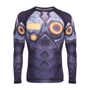 Top des tendances 2022 Rashguards entièrement sublimés pour hommes Vêtements de compression MMA Bjj Grappling Rashguards à vendre OEM Personnalisé - Product Image 3