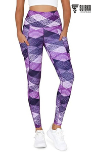 Leggings de yoga taille haute de qualité supérieure pour femmes vêtements de sport OEM avec logo et marque personnalisés - Product Image 4