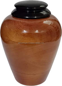 โกศเผาศพทำจากไม้สำหรับขี้เถ้าของมนุษย์ผู้ใหญ่เพศชายหญิงสามารถเก็บขี้เถ้า200ลูกบาศก์นิ้วโดย aaliyan impex - Product Image 4