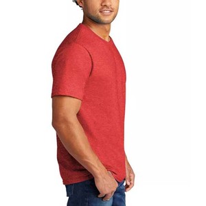 Camisetas de hombre de color personalizado OEM ropa de verano de manga corta ropa de hombre 100% algodón cuello alto calidad superior liso de gran tamaño - Product Image 3