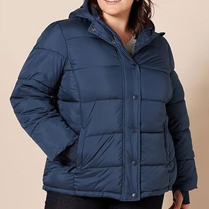 Logotipo personalizado de calidad al aire libre caliente cremallera bolsillo con capucha Puffer abrigo de invierno Puffer chaquetas para los hombres - Product Image 5