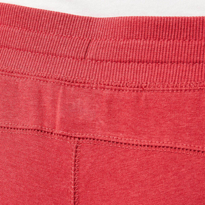 กางเกงวอร์มเอวสูงสำหรับผู้หญิงกางเกงวิ่งผ้าคอตตอนทรงหลวมระบายอากาศได้ดีไม่มีลายเรียบ - Product Image 4