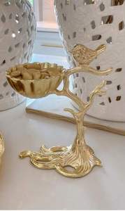 Bol de polissage miroir en aluminium fantaisie de qualité supérieure avec base en laiton décorative perforée Bol de service en métal design - Product Image 4