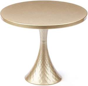 Support rond de gâteau résistant en métal avec la surface polie parfaite pour montrer de grands gâteaux muffins et pâtisseries - Product Image 1