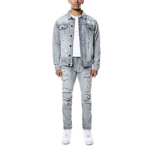 Meilleure veste en jean pour hommes Veste en jean déchirée à la mode pour hommes de qualité supérieure et design pour la saison d'hiver - Product Image 4