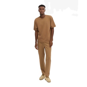 Camiseta Extra Grande para Hombre, 220g, Algodón Ligero y Transpirable, Cuello Redondo Informal de Verano, Logotipo Frontal Personalizado, Fabricante OEM de Marca Privada - Product Image 5