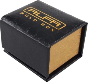 KDM01 Custom Logo Luxury Jewellery Boxes Crocodile Skin Magnetic Ring Box With Extra Case Jewelry Packaging