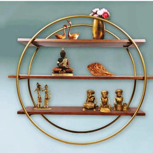 ชั้นเก็บของไม้แกะสลักติดผนังสำหรับถือกระถางดอกไม้ศิลปะผนังที่สวยงาม-ซื้อตอนนี้ - Product Image 2