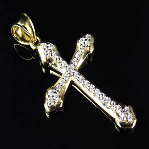 Nuevo Plan Singal Line en plata esterlina Hip Hop Style Cross Daily Wear Colgante cruzado único para hombres - Product Image 1