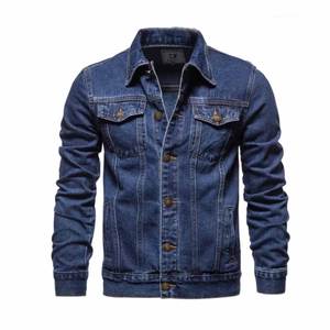 Streetwear vierge à la mode plaine vintage lavage à l'acide jeans veste dtf imprimé lavage denim jeans veste hommes - Product Image 4