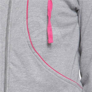 Survêtement en molleton pour femme, coupe ajustée, tendance, confortable, fermeture éclair, vente chaude - Product Image 4