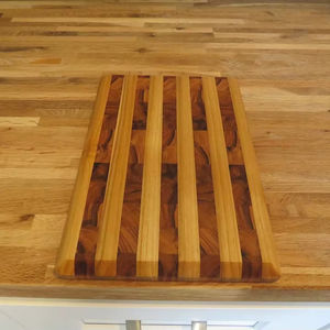 เขียงสี่เหลี่ยมทำจากไม้สำหรับงานหัตถกรรมมีที่จับหนา12มม. ปลอดภัยดีที่สุดสำหรับเครื่องล้างจาน - Product Image 1