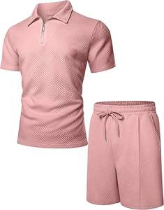 Conjuntos de Verano de 2 Piezas para Hombre con Logotipo Personalizado, Conjuntos de Camiseta y Pantalones Cortos Casuales de Calle de Alta Calidad - Product Image 1