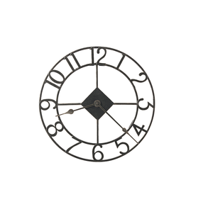 นาฬิกาแขวนดีไซน์ที่ยอดเยี่ยมสําหรับบ้านของคุณ นาฬิกาแขวนโลหะสําเร็จรูปสีดําทันสมัย นาฬิกาแขวนตกแต่งในร่มและกลางแจ้ง - Product Image 6