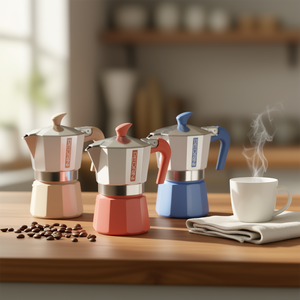 Cafetera Moka de Aluminio MYMOKA de 3 Tazas, Colores Surtidos 02CF168, Cafetera Portátil - Product Image 3