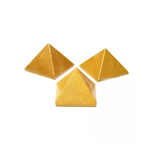 Pirámide de cristal de alta calidad, pirámide de cristal curativo de jaspe amarillo, piedra natural, piedra preciosa, pirámide de cristal curativa, mayorista - Product Image 3