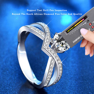 Женское кольцо из муассанита, 925 - Product Image 3