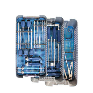 Juego de cirugía de columna con portaagujas e instrumentos quirúrgicos recubiertos de titanio Juego de cirugía de columna de alta calidad - Product Image 5