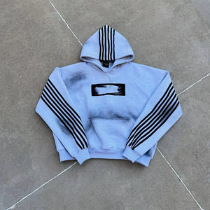 Pantalon large et épais avec poches latérales, streetwear, molleton baggy 320 g/m², 100 % coton respirant, ensemble de survêtement de luxe personnalisé - Product Image 2