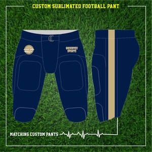 Pantalon d'uniforme de football américain grande taille, broderie, impression par sublimation, vêtements de football américain respirants pour femmes - Product Image 4