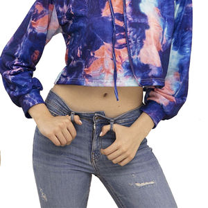 Sudaderas Cortas Personalizadas con Estampado de Algodón para Mujer, Nuevo Diseño, Logotipo Personalizado, Sudadera Corta Informal, Suave y Transpirable - Product Image 4