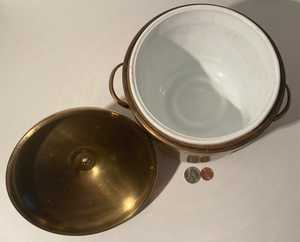 Vintage Brass <b>Ice</b> <b>Bucket</b> Cooler <b>Drinks</b> Beverages Heavy Duty Quality Kitchen Decor - Product Image 5