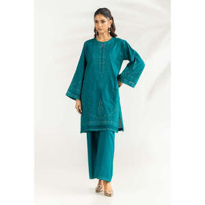 Conjunto Coordinado IPST-77142 de Cambric Bordado, Corte Ajustado, Algodón y Chifón, Largo por Encima de la Rodilla, Disponible en Tallas Grandes XL XXL y Talla Única - Product Image 5