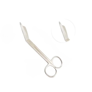 Ciseaux à pansement Lister manuels jetables Ciseaux chirurgicaux à usage unique en acier inoxydable 14cm certifiés ISO 13485 - Product Image 1