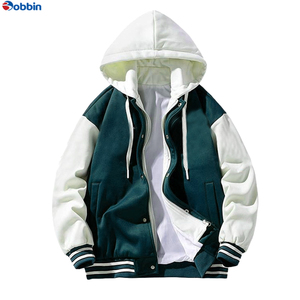 Veste universitaire à capuche pour homme grande taille, tendance, vintage, style américain, baseball, collège, lycée, vente chaude - Product Image 3