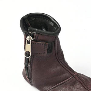 Calcetines de cuero genuino puro ligeros y cómodos hechos profesionalmente con cremallera Precio al por mayor - Product Image 5